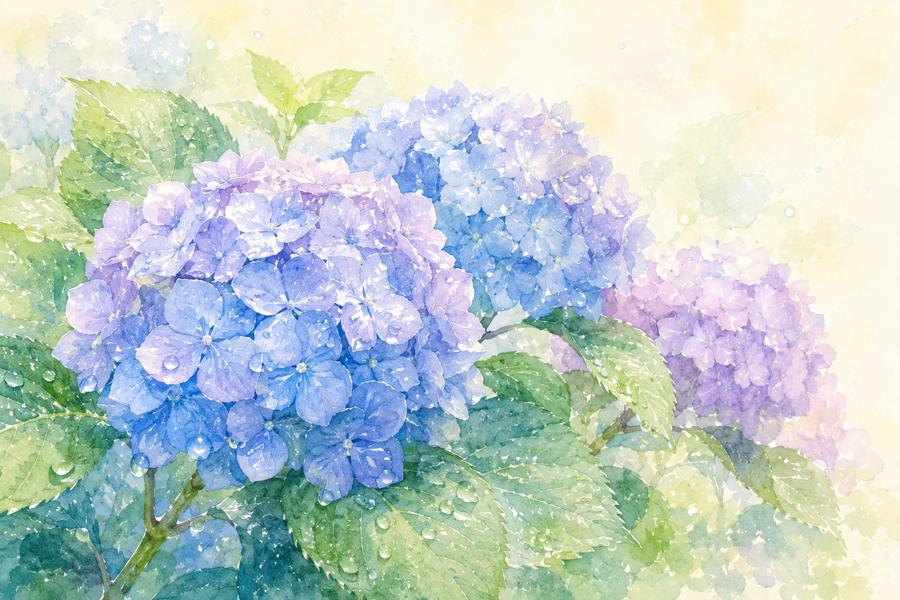 紫陽花の花後剪定