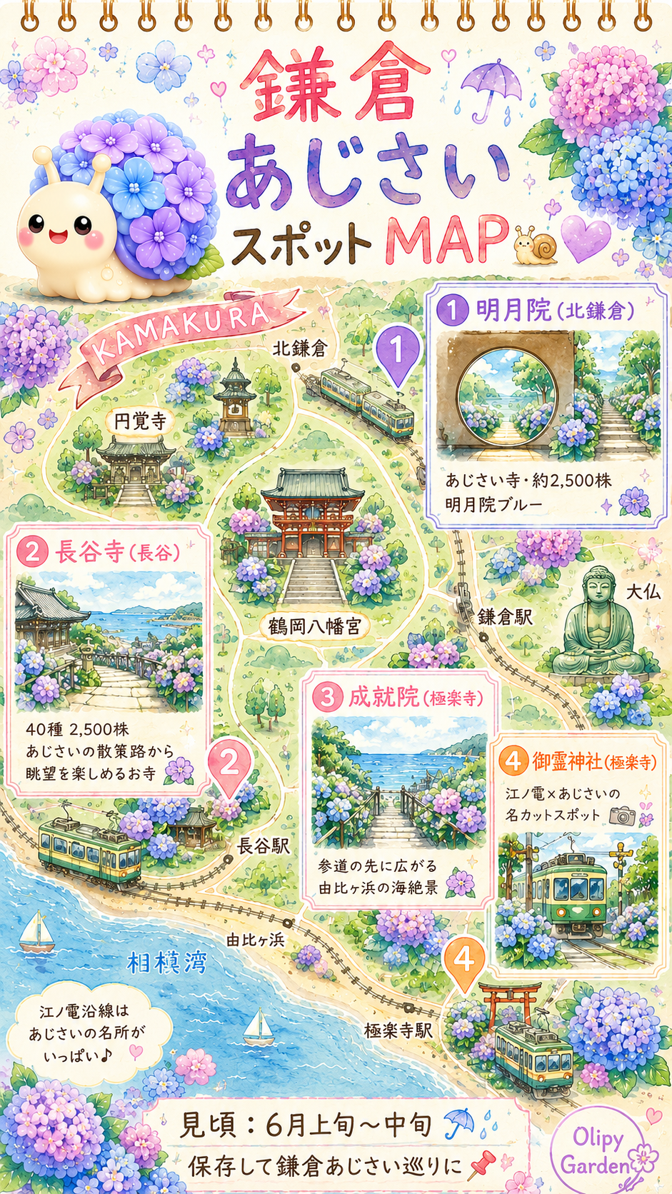 鎌倉あじさいスポット
