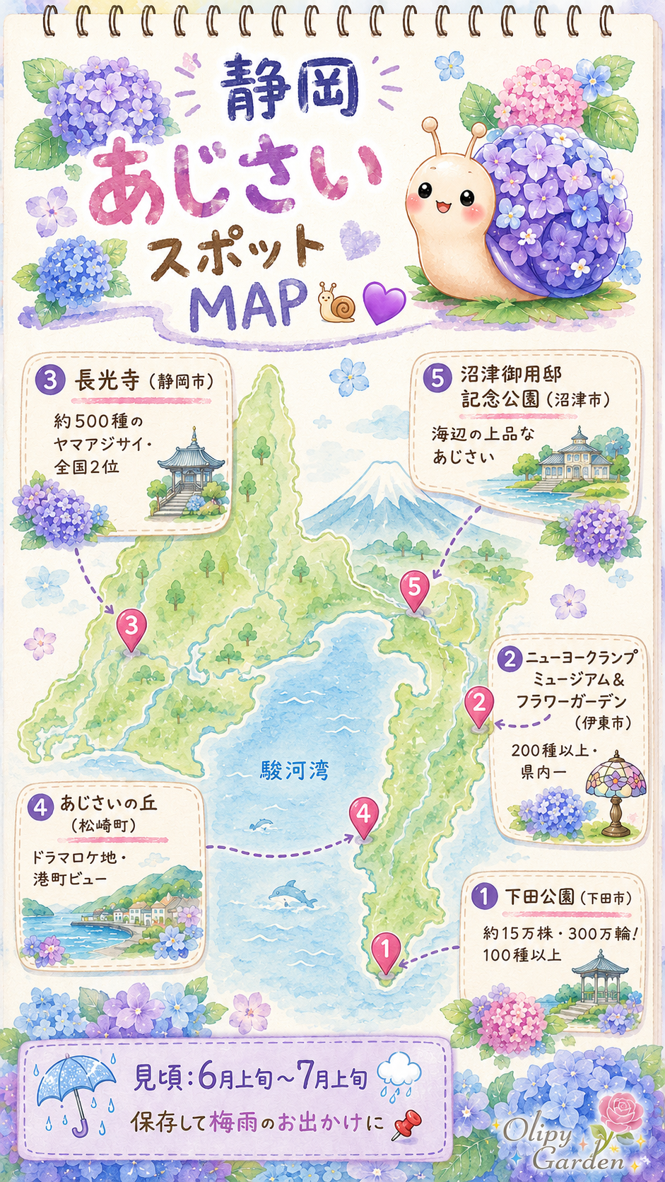 静岡あじさいスポット